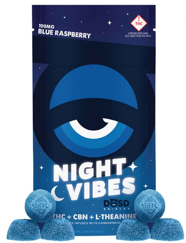 DŌSD Edibles - 100mg Night Vibes + CBN - Blue Raspberry