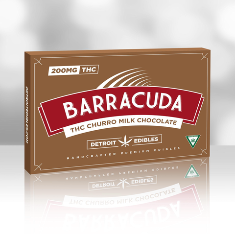 Milk Chocolate Churro 200mg THC Chocolate Bar | Barracuda