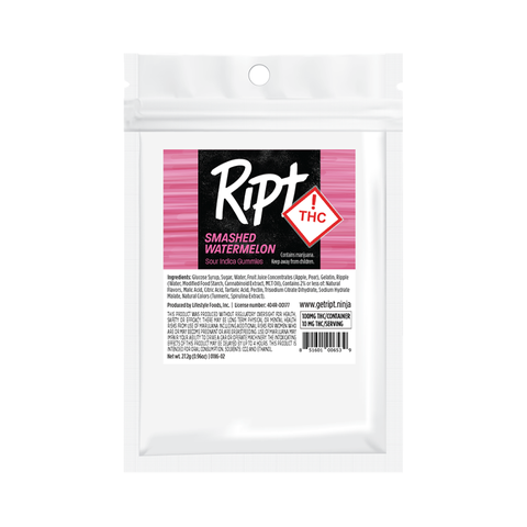 Ripple Ript Gummies | Smashed Watermelon 100mg Rec