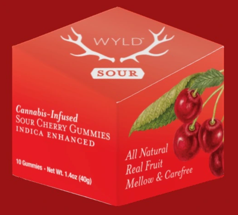 WYLD - Sour Cherry Gummies - 100mg - 10pk