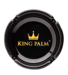 King Palm Black Glass Ashtray