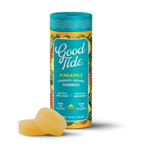 Wyld/Good Tide 100mg Pineapple Rosin Gummies