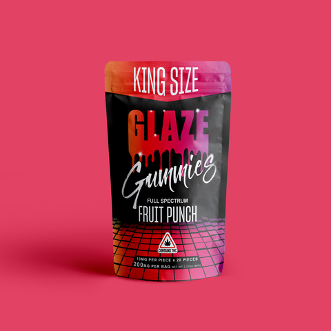 Glaze Full Spectrum Fruit Punch Gummies 200mg