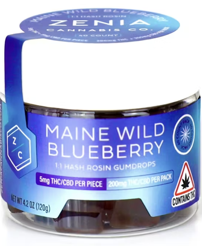 Zenia - Maine Wild Blueberry 1:1 Gumdrops 200mg
