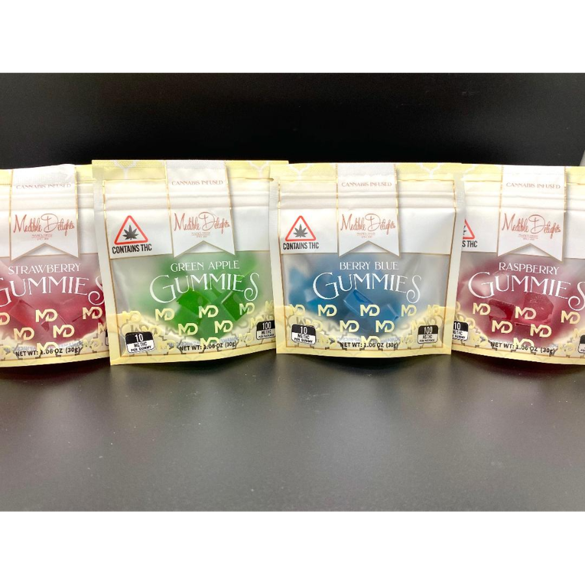 Green Apple Gummies 10mg thc - 100.0mg
