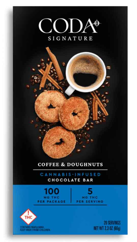 Coda Bars | 100mg THC | Coffee & Doughnuts