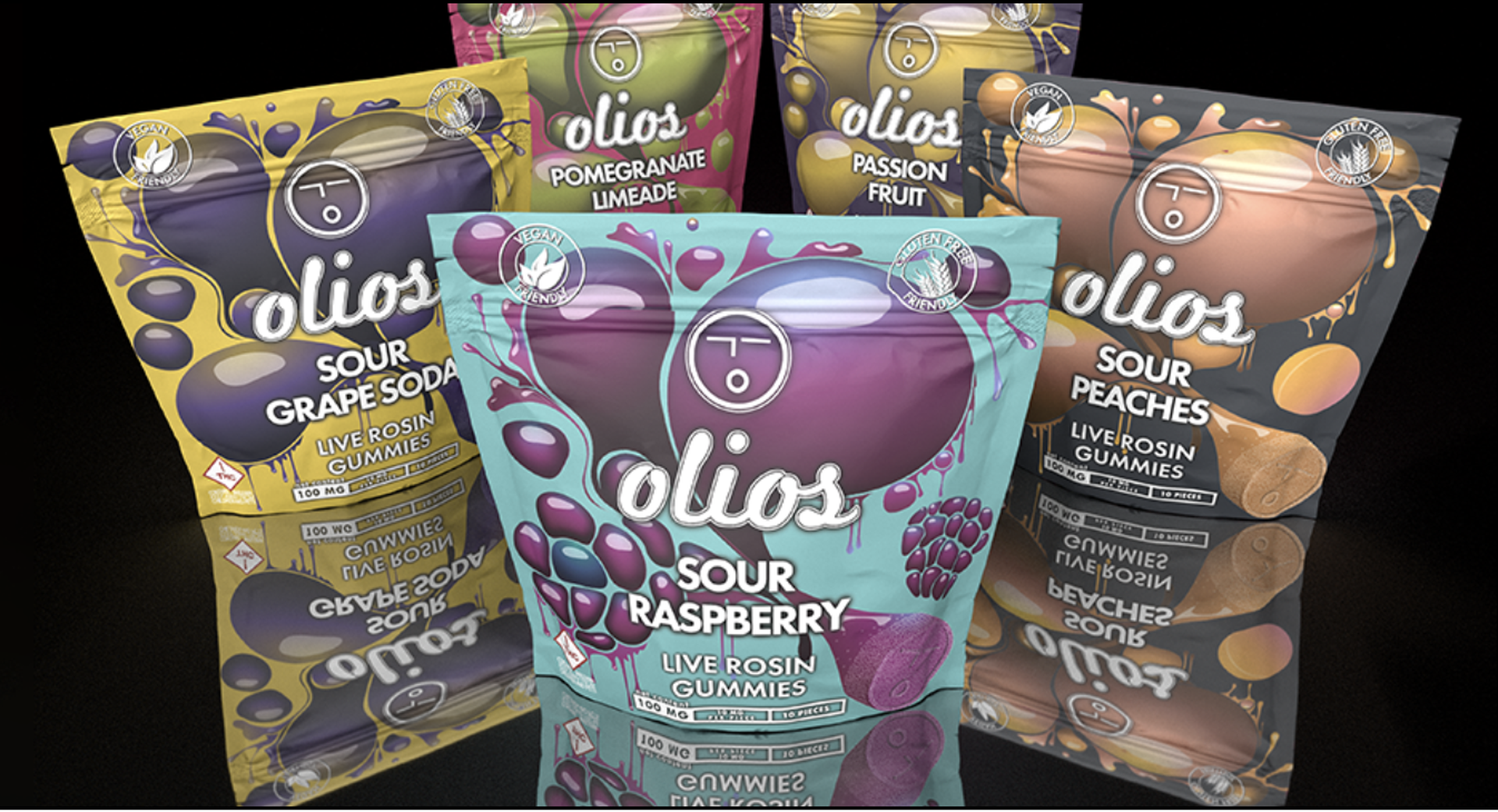 Olio Rosin Gummies Passionfruit 100mg (REC)