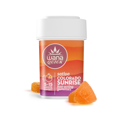 Wana Quick Gummies | Sativa Colorado Sunrise 100mg Rec
