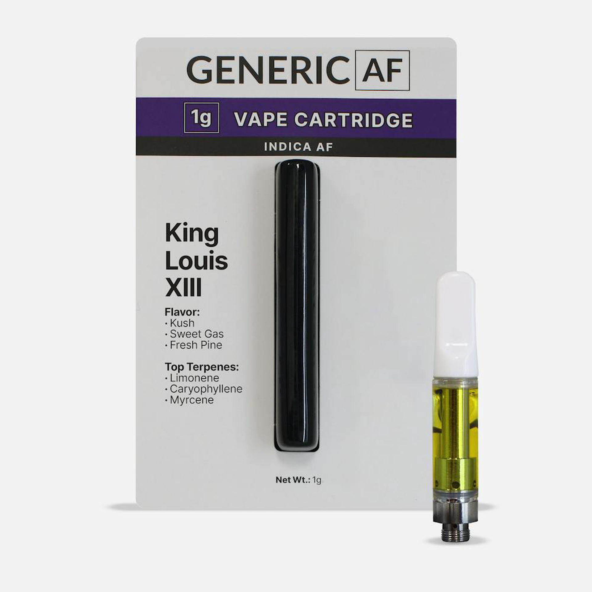 Generic AF - Vape Cart 1g - King Louis XIII