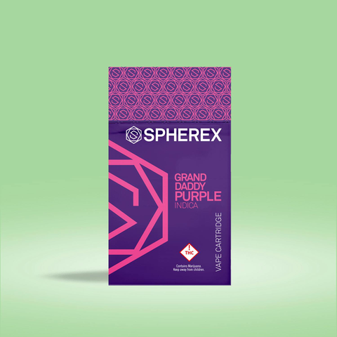 Spherex Grand Daddy Purple 1000mg Distillate Vape Cartridge
