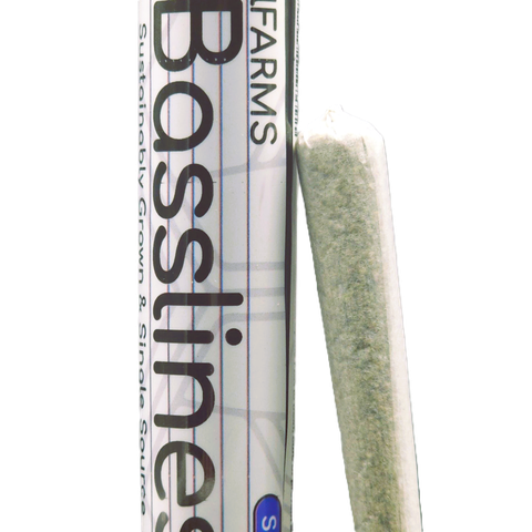 BASSLINES BUBBLEHASH INFUSED JOINT | NIGHT TRAIN | SATIVA | 1 GRAM