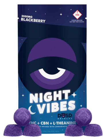 DŌSD Edibles - 2000mg Night Vibes + CBN - Blackberry