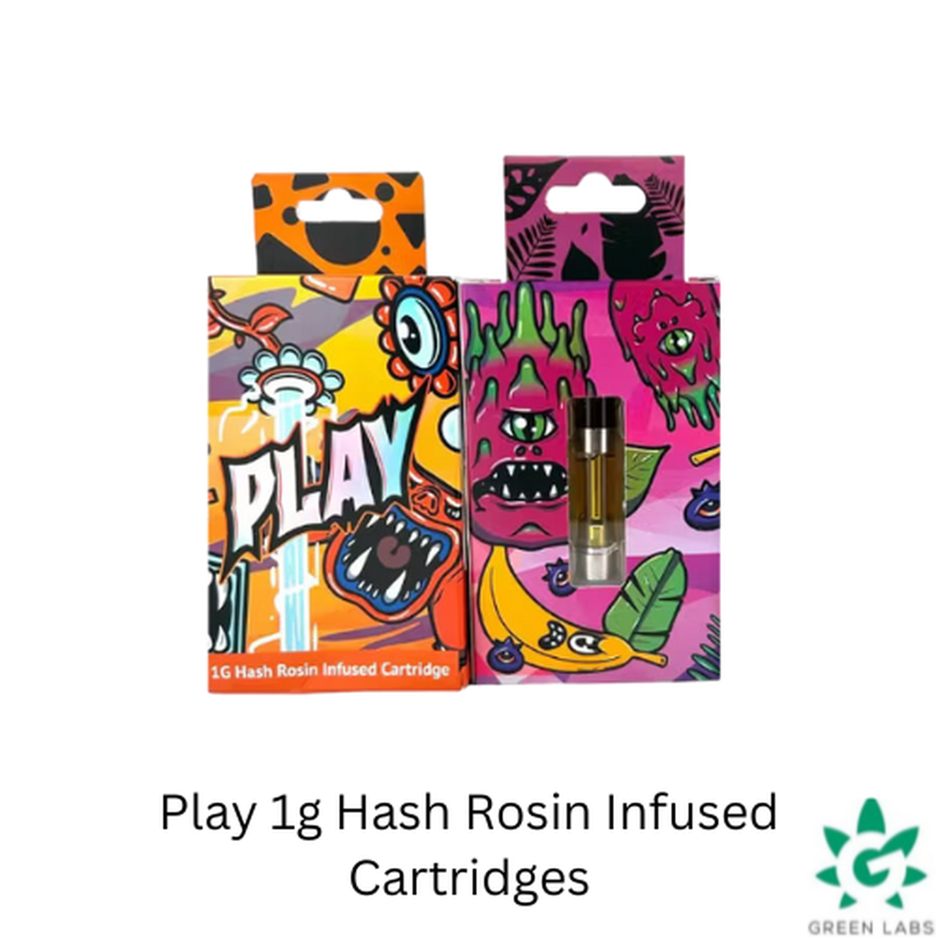 (REC) Play - 1g Hash Rosin Infused Cartridge - Bubblegum OG