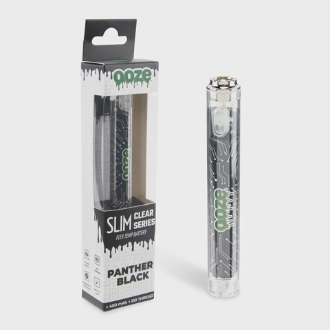 Slim Clear Series Battery (510 Thread) (400 mAh) - - Panther Black