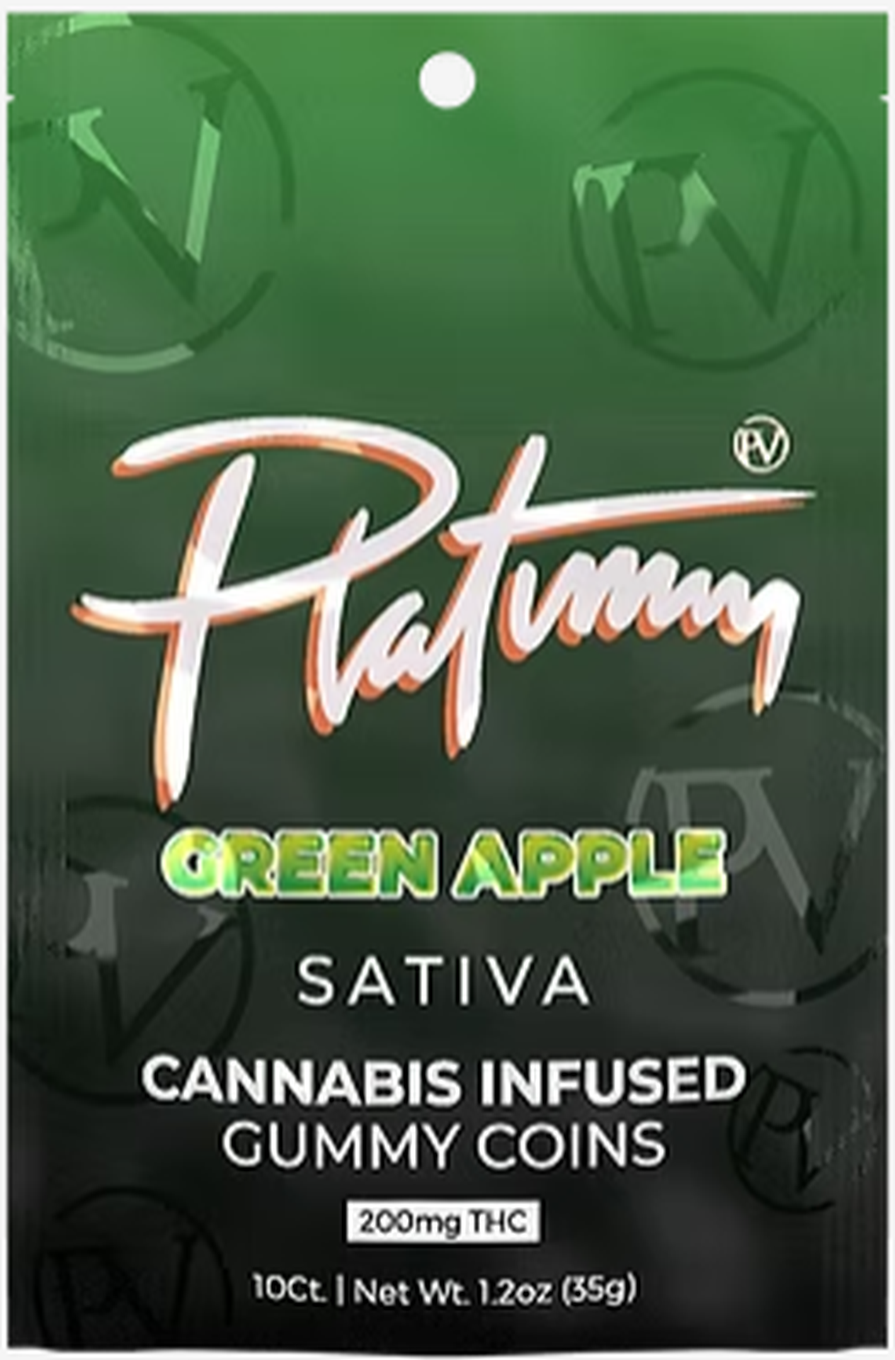 Green Apple 200mg Gummies | Platinum