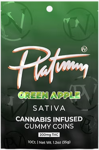 Green Apple 200mg Gummies | Platinum