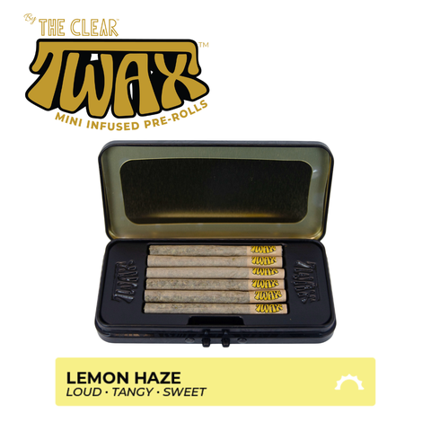 CLEAR - 6PK .5G TWAX LEMON HAZE - INFUSED PREROLLS