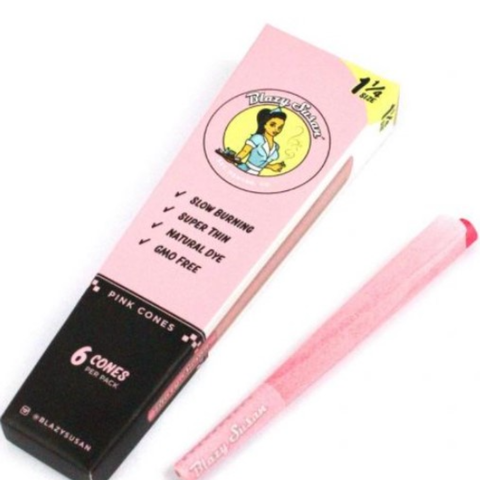 Blazy Susan 1 1/4 Pink Cones- 6 Pack