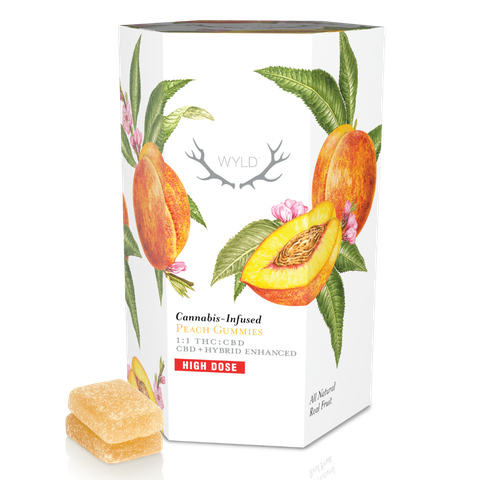 WYLD - 1000mg PEACH 1:1 - HYBRID ENHANCED
