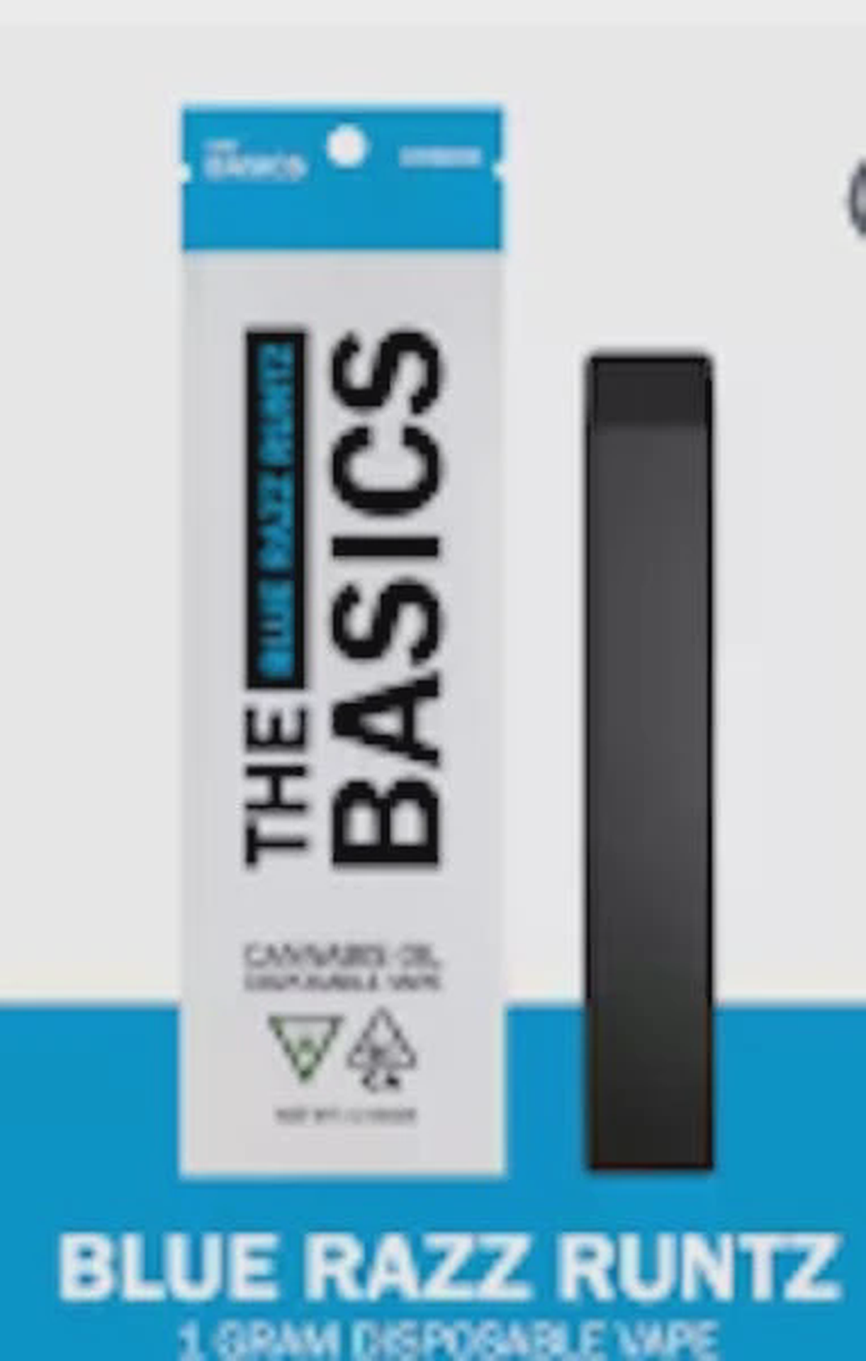 The Basics - Blue Razz Runtz - Disposable Vape - 1g