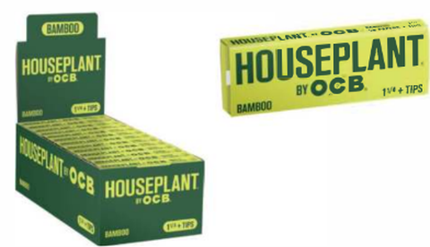 HOUSEPLANT by OCB Bamboo 1 1/4 Rolling Papers + Tips
