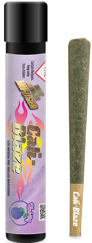 Cali Blaze | Blueberry | Infused Pre-Roll | Orange Cookie Chem (I)