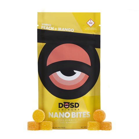 DOSD - 1000mg NANO BITES - PEACH MANGO