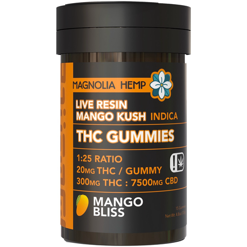 Magnolia Hemp - Gummies ( 15ct ) - Mango Bliss