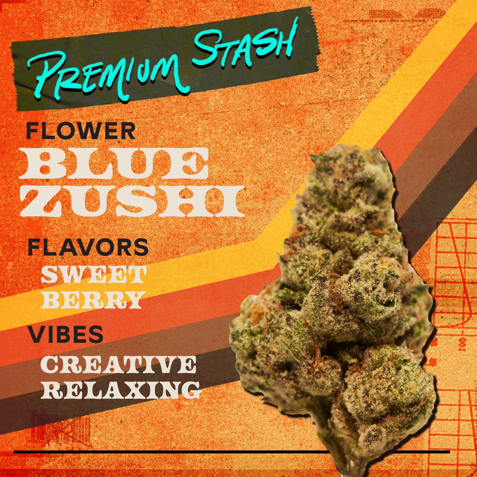 Flower 3.5g Premium Stash - Blue Zushi