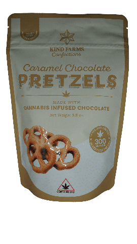 Kind Farms Caramel Chocolate Pretzels 300mg