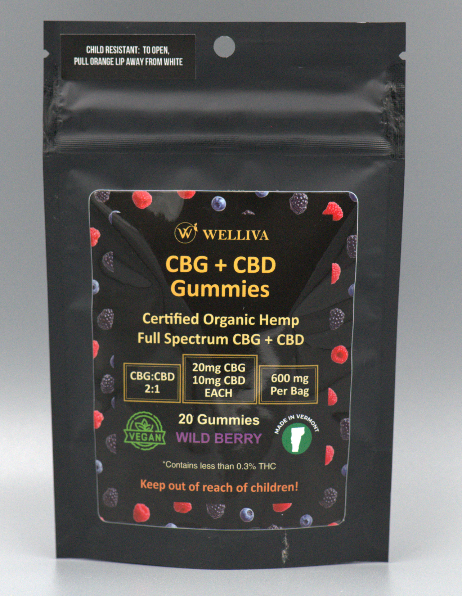 2:1 CBG + CBD Gummies, 20pk