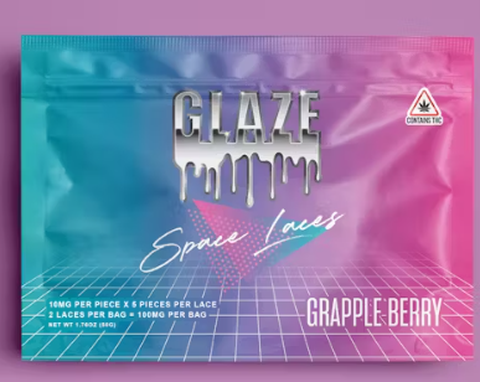 Grappleberry Space Laces - GLAZE - Edibles - 100mg