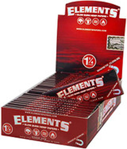 ELEMENTS RED - 1 1/4 HEMP PAPERS