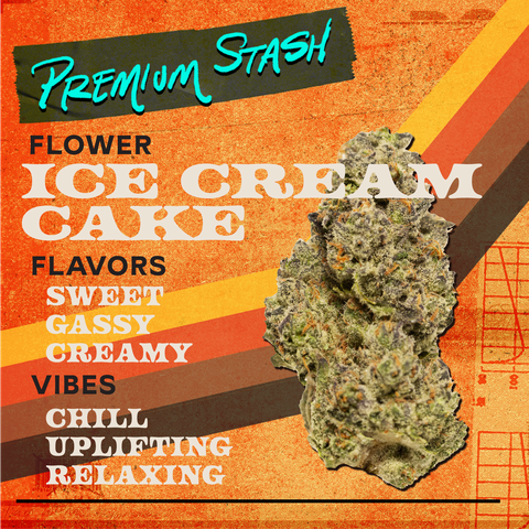 Sunburn - Flower 3.5g Premium Stash - Ice Cream Cake