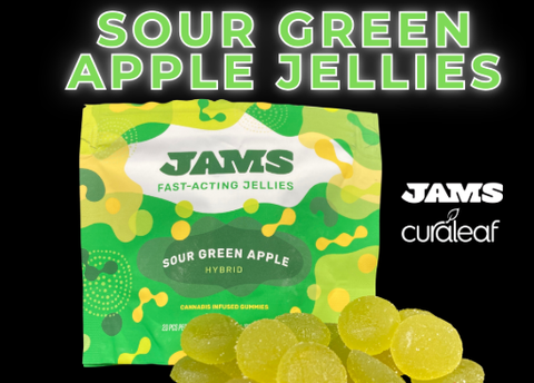 JAMS - Sour Green Apple - Fast Acting - 20pk/100mg