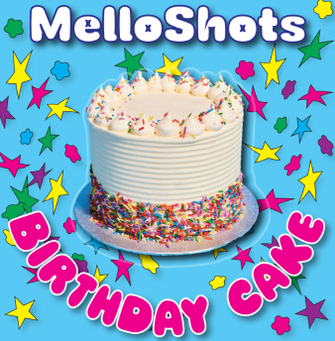 MELLO SHOT - 100MG DIAMOND INFUSED - BIRTHDAY CAKE