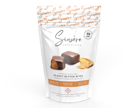 Sinsere|Peanut Butter Bites|Chocolate|100mg