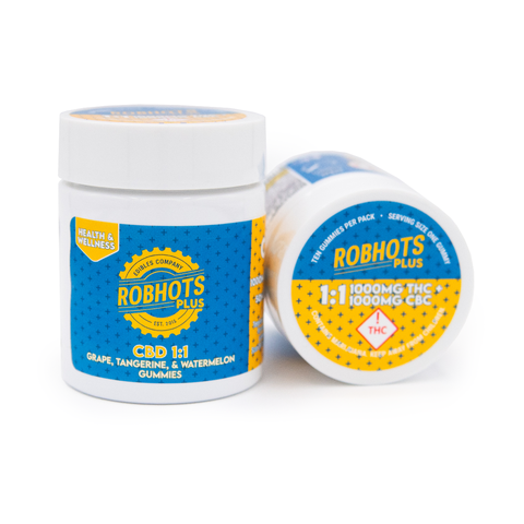 ROBHOTS - 1:1 1000MG CBD : 1000MG THC - GUMMY MULTI PK