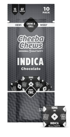 Chocolate Indica 100mg 10pk Cheeba Chew