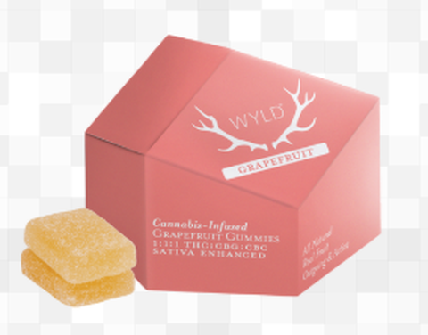 WYLD - Grapefruit 1:1:1 THC:CBD:CBC Gummies - 100mg - 10pk