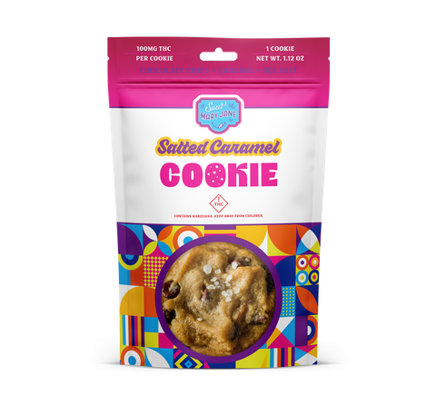 SWEET MARY JANE - 100MG HYBRID SALTED CARAMEL CHOCOLATE CHIP - COOKIE