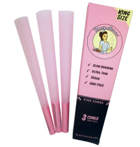 Blazy Susan Pink King Size Cones- 3 pack