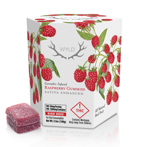 WYLD - HIGH DOSE RASPBERRY - SATIVA ENHANCED