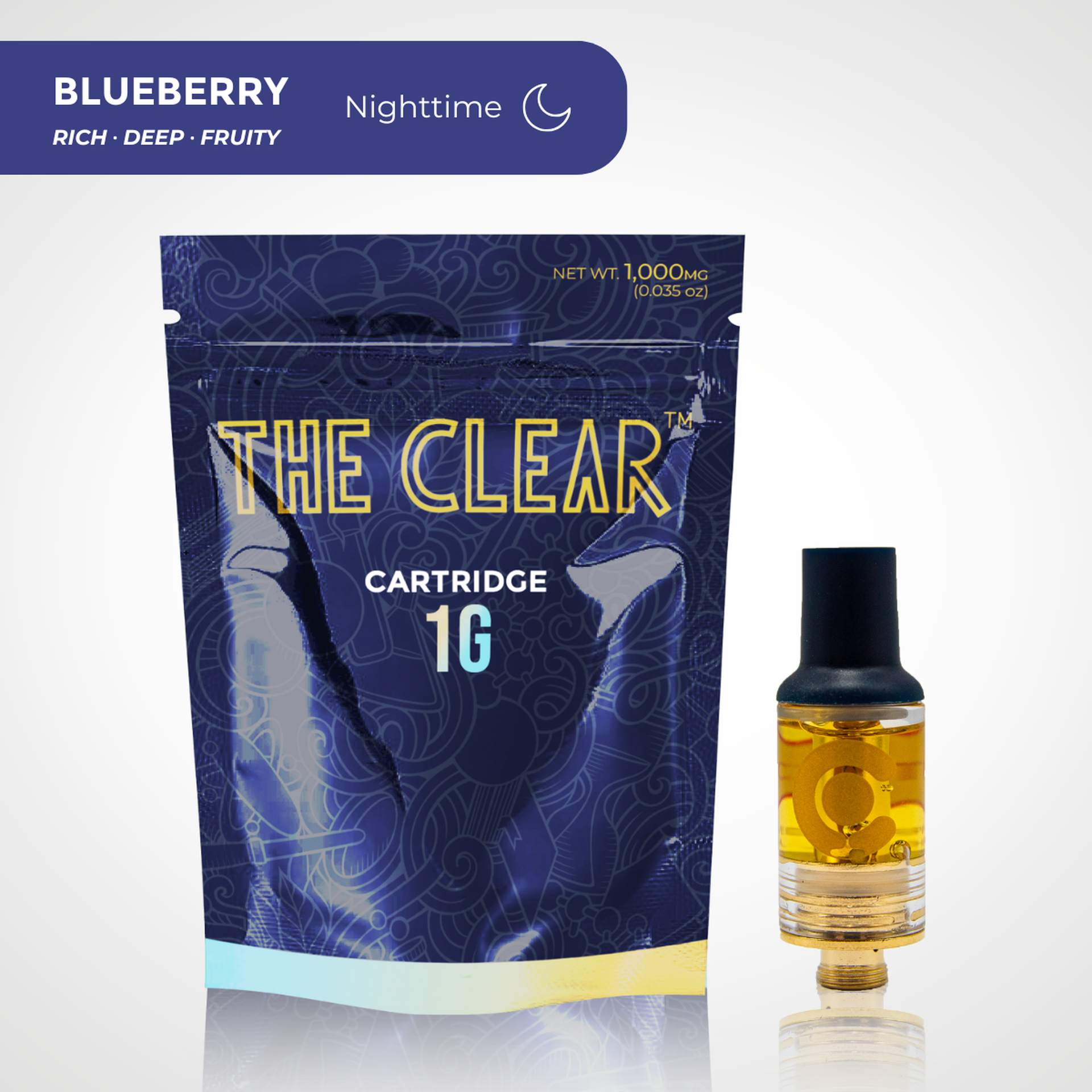 The Clear - 1G Cart - Blueberry
