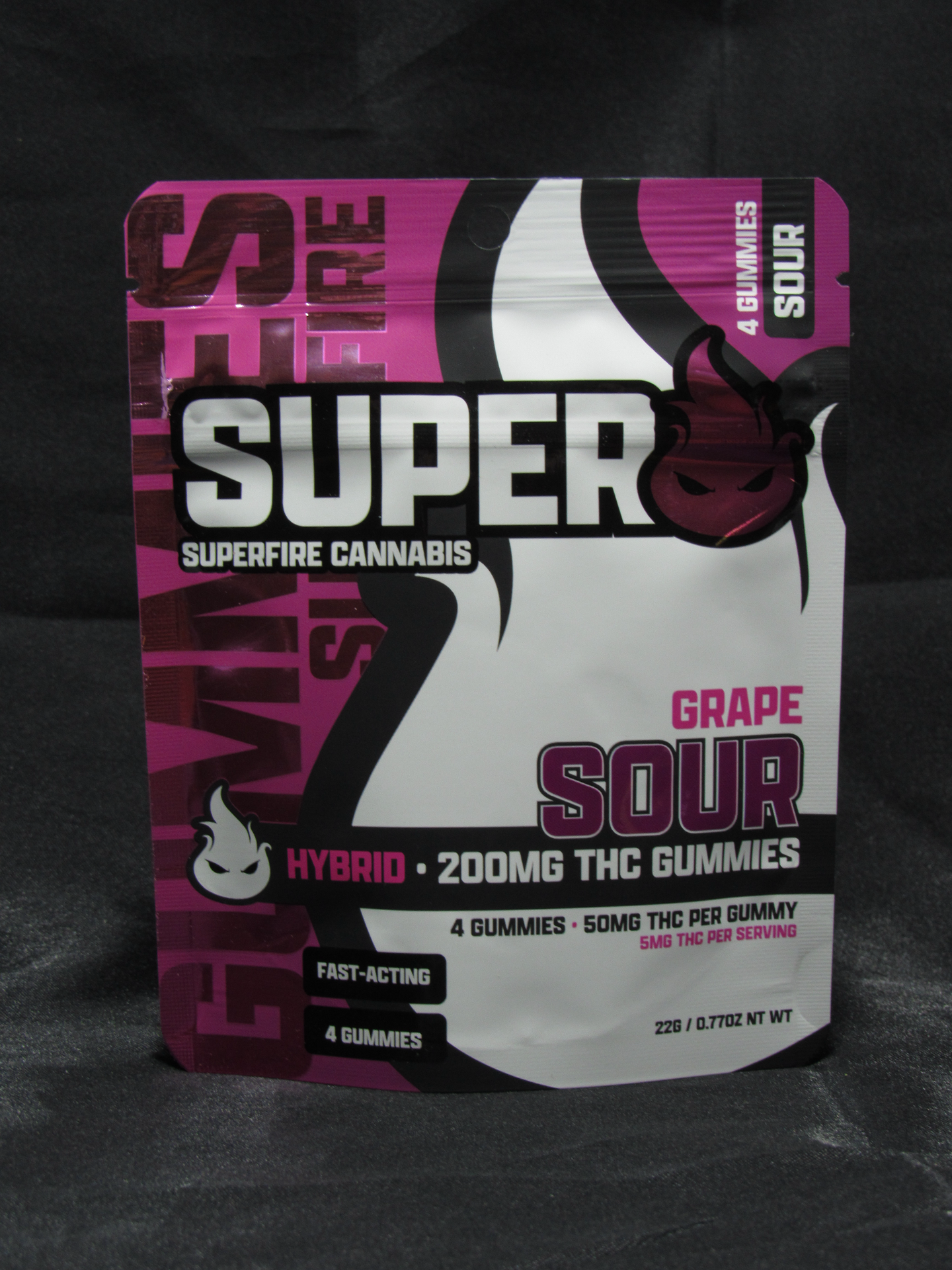 Sour Grape 200 mg Gummies | SuperFire Cannabis