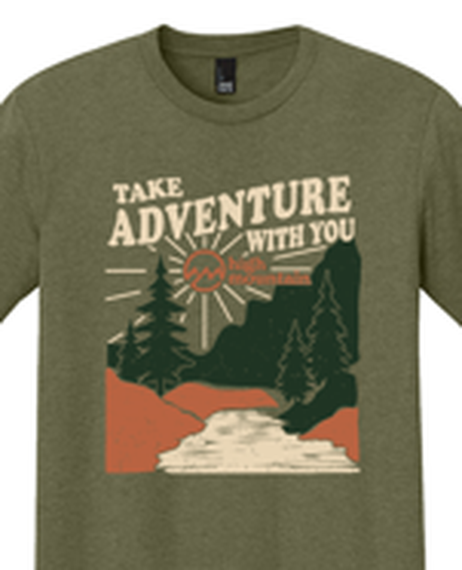 T-Shirt - Take Adventure With You|Green [S]