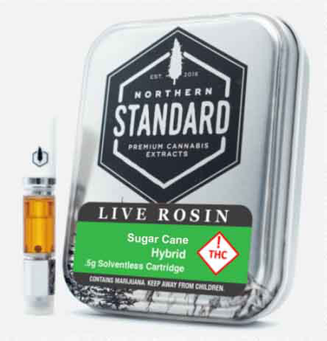 Northern Standard Live Rosin - Cartridge 0.5g - Sativa - Sugar Cane