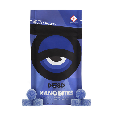 DOSD - 1000mg BLUE RASPBERRY - NANO BITES