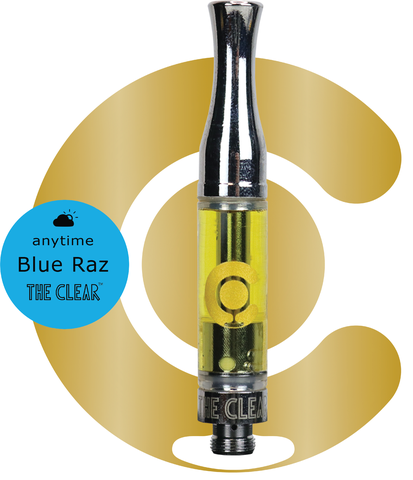 CLEAR - 1G BLUE RAZ - DISTILLATE CART