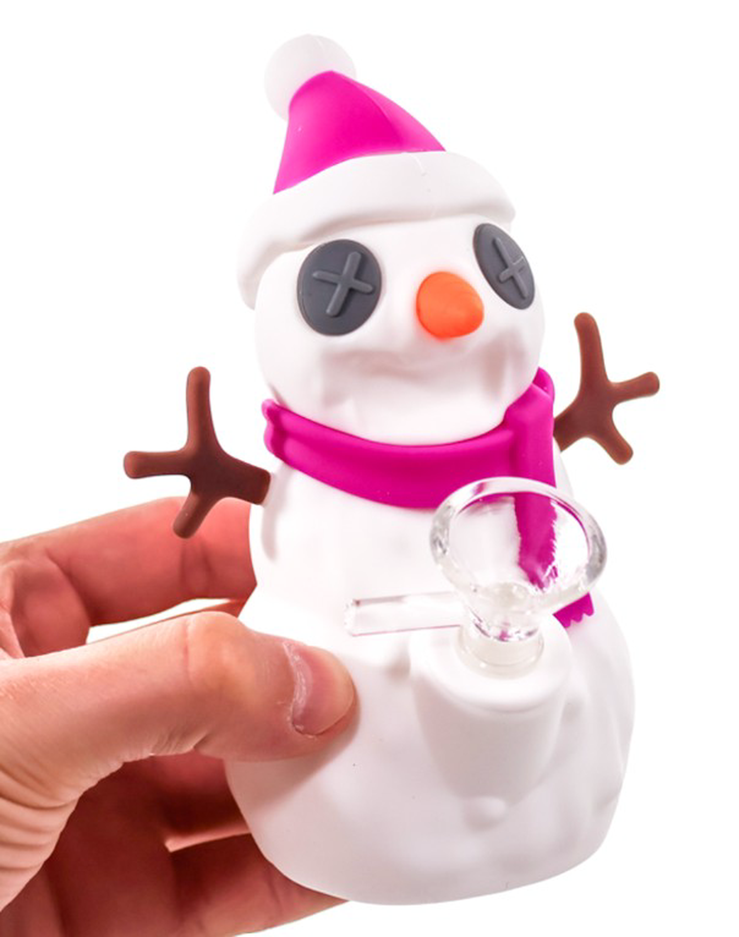 5.5" Silicone Snowman Bong